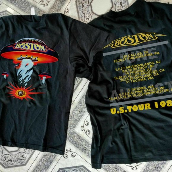 Boston Rock Band Concert Tour 1987 T-Shirt, Boston Tour Shirt, Boston Rock Band - Picture 1 of 1